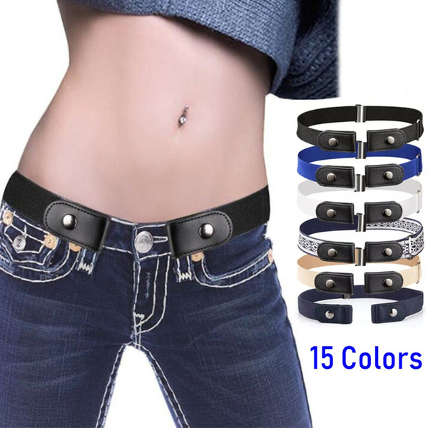 Buckle Stretch Elastic Waist Belt 