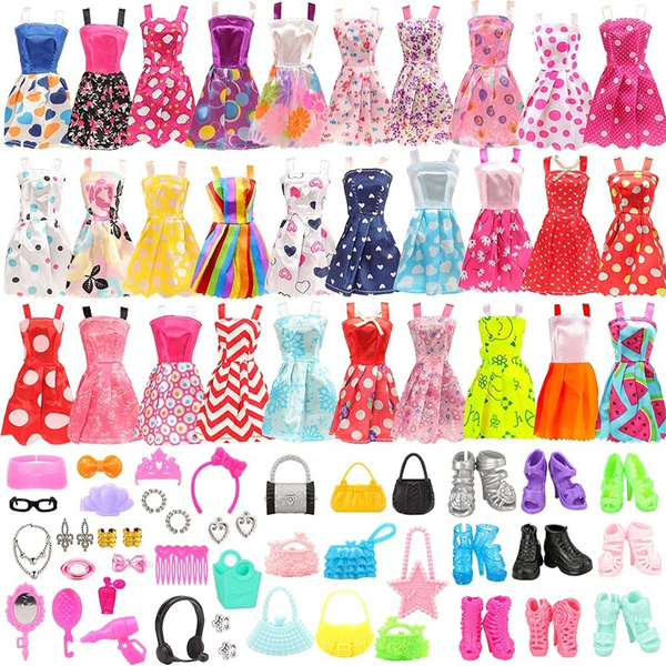 Barbie doll clothes clearance and shoes