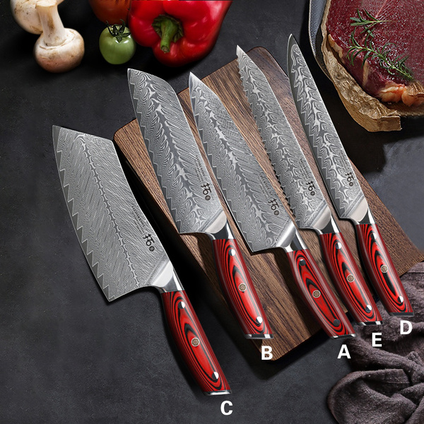 Turwho Japanese 67 Layer Damascus Steel Vg10 Core Kitchen Knife Professional Chef Knife Sharp 7376