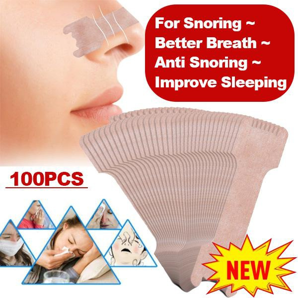100Pcs Anti Snoring Nasal Strips Help Breathing Stop Snore Healthy