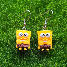 Funny, Christmas, Sponge Bob, vintage earrings