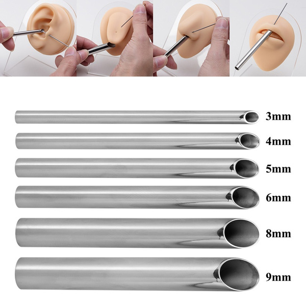 1pc Surgical Steel Piercing Needle Receiving Tube Body Jewelry Piercer
