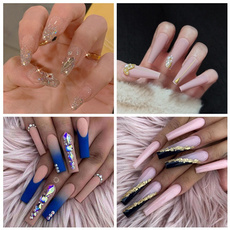 fakenailart, acrylic nails, nail tips, Beauty