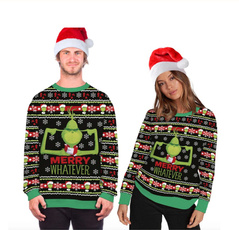 Funny, Fashion, 3dprintedsweatshirt, uglychristmassweater