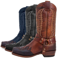 Fashion, Winter, Cowboy, leather