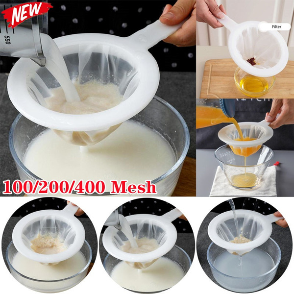 100/200/400 Mesh Soy Milk Filter Fruit and Vegetable Juice Sieve Wine ...