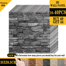 3dwallpaperforwall, Home Decor, foamwallpaper, Waterproof