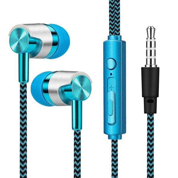 Wired earphones with discount microphone