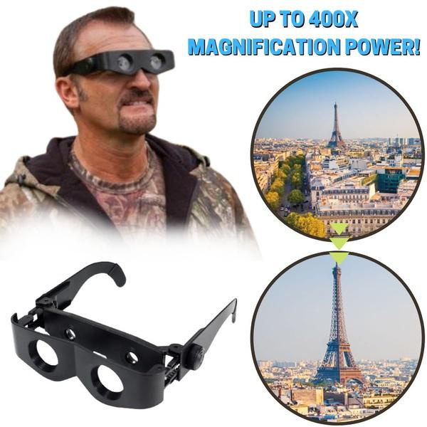 Zoomable Wearable Binoculars, Bird Watching Kids & Adults Binocular Night Vision Glasses,Optics