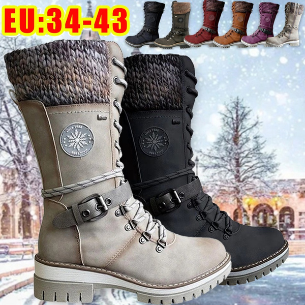 Women casual vintage clearance boots winter snow boots