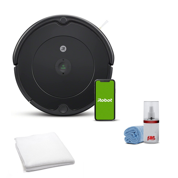 iRobot Roomba 692 Robot Vacuum- Charcoal Grey + White Towel + Universal  Screen Cleaner