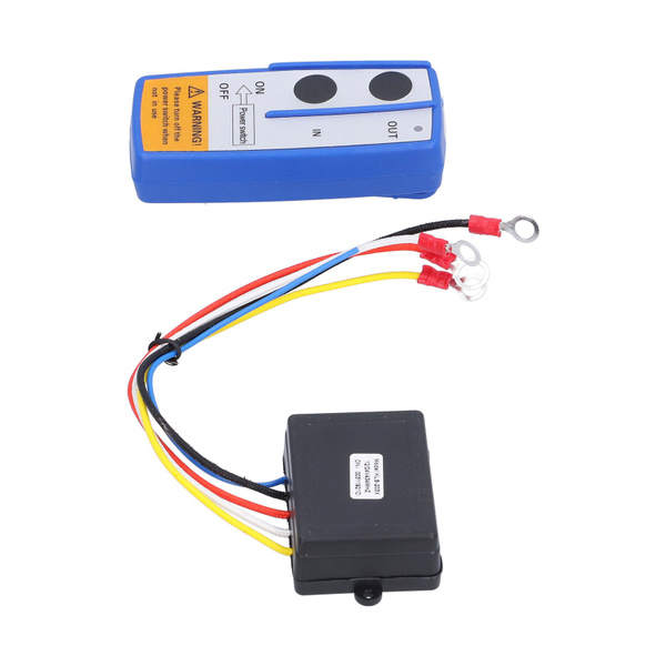 12V Electric Winch Wireless Remote Control System Transmitter Receiver ...