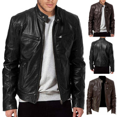 motorcyclejacket, Fashion, zipperjacket, men leather jackets