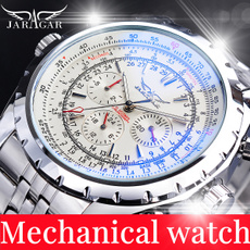 calendardisplay, Waterproof, malewatch, Stainless Steel
