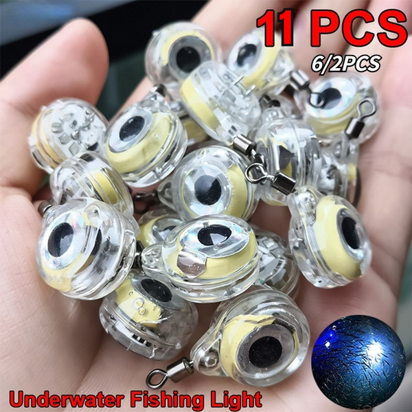11PCS/6PCS/2PC Outdoor Night Fishing LED Underwater Light Fishing Lights  Night Fluorescent Glow Lure for Attracting Fish （red，green，white，blue，multicolour）