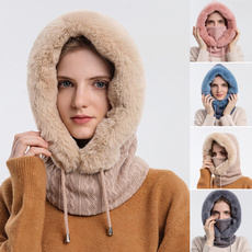 woolen, Women, knittedcap, fur