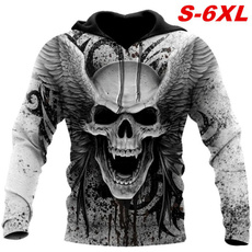 3D hoodies, Goth, Fashion, skull