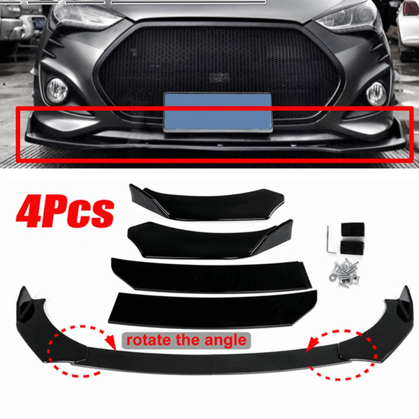 4PCS/Set Universal Front Bumper Lip Chin Spoiler Splitter Body Kits ...