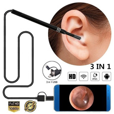 New 3 In 1 USB Earpick Mini Camera Endoscope Ear Cleaning Tool Hd  Visual Ear Spoon