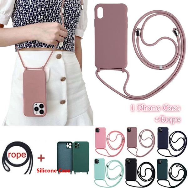 Iphone 6 case with chain outlet strap