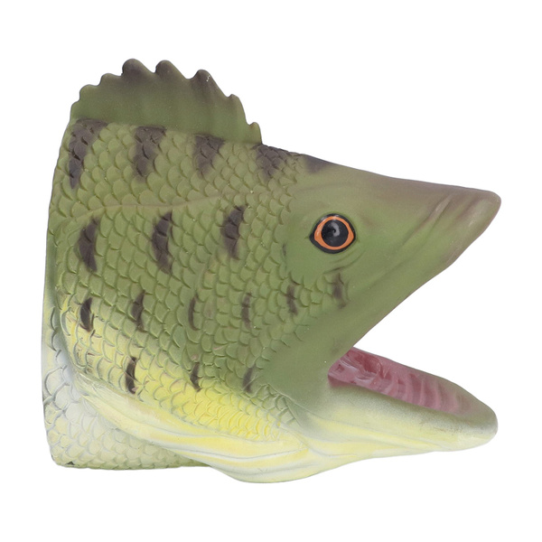 Soft Fish Hand Puppet High Simulation Bass Head Hand Puppet Toys ...