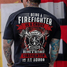 summerprintedtshirt, Mens T Shirt, firefightertshirt, firefightermenstshirt