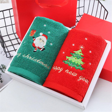 Towels, Santa, Tree, Bath
