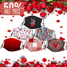Heart, mouthmask, fashionmask, Valentines Day