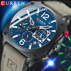 quartz, chronographwatch, leather strap, relógiomasculino