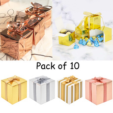 Box, Square, Gifts, gold