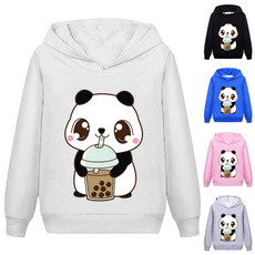 cute, pandapullover, panda hoodie, Long Sleeve