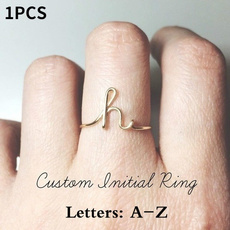 Fashion, letterring, wedding ring, fashion ring