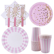 pink, Blues, paperplate, Wooden