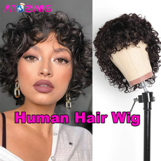 wig, humanhairlacewig, Women's Fashion & Accessories, shortcurlywig