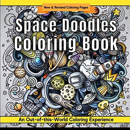 Space Doodles Coloring Book: Stars, Planets, Galaxies, Spaceships, and ...