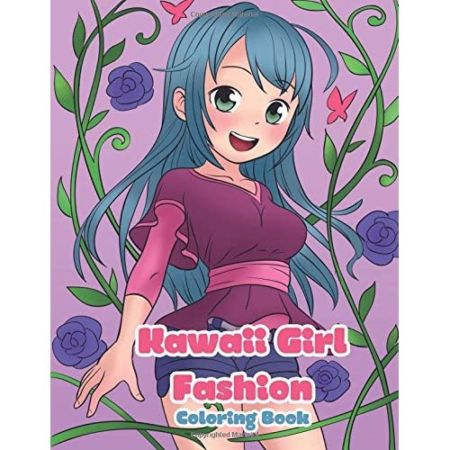 Kawaii, Manga and Anime Coloring Books for Adults, Teens and