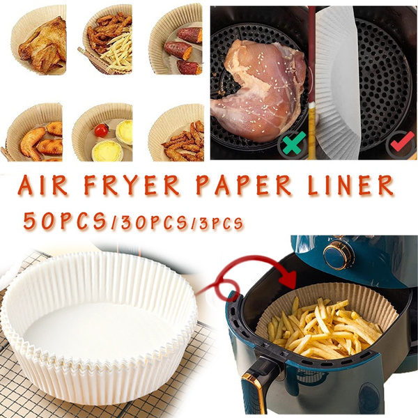 30pcs Air Fryer Disposable Paper,Disposable Air Fryer Paper Liners