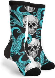 Octopus, Fashion, skull, anklesock