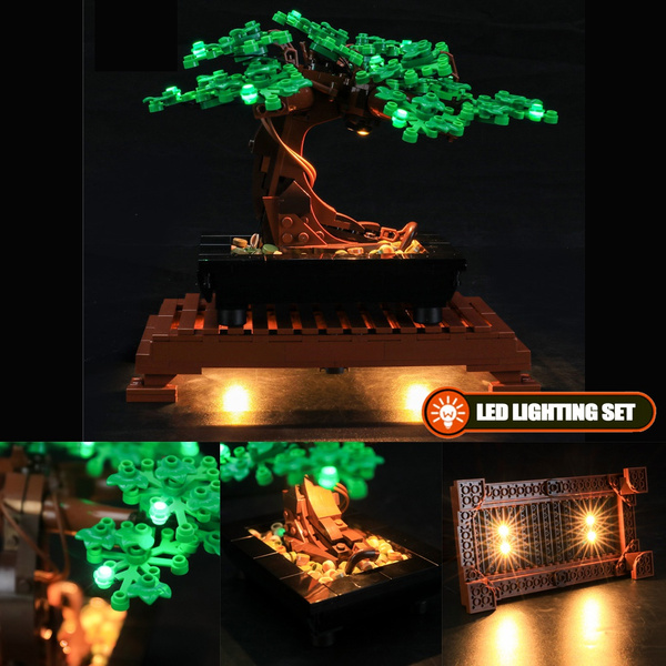 LED Light Kit for Bonsai Tree Compatible With LEGO® 10281 Set 