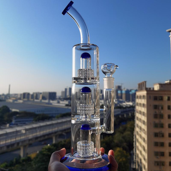 13inchs Gravity Glass Dab Rigs Matrix Perc Glass Water Pipes With 14mm ...