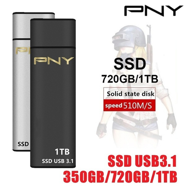 NEW PNY SSD 1TB 720GB 350GB USB3.1 Computer Solid State Drive Hard