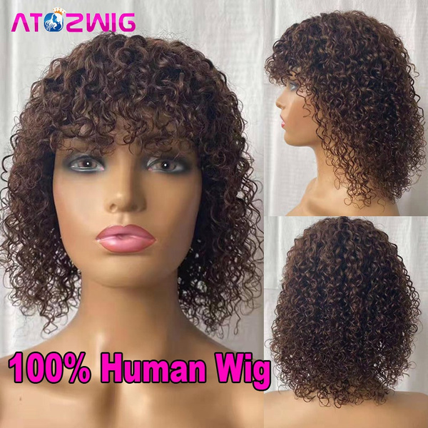 Human hair outlet wigs no lace