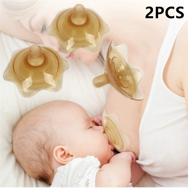 2pcs silicone nipple protectors feeding mothers