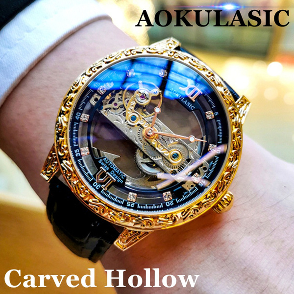 Hollow skeleton clearance watch