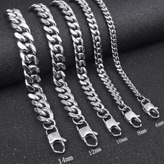 Steel, Chain Necklace, Men  Necklace, Jewelry