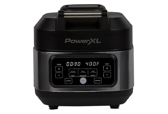 Power XL Grill Air Fryer Combo Electric Indoor Grill 5.5 Qt Multicooker  Roast