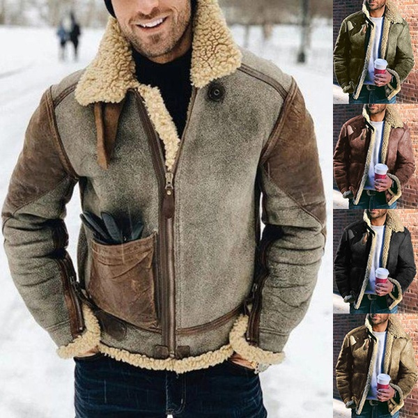 New Winter Jacket Men Warm Fur Integrated Faux Jacket Men Thickened Leather Coat Jackets for Men veste homme chaquetas hombre | Wish