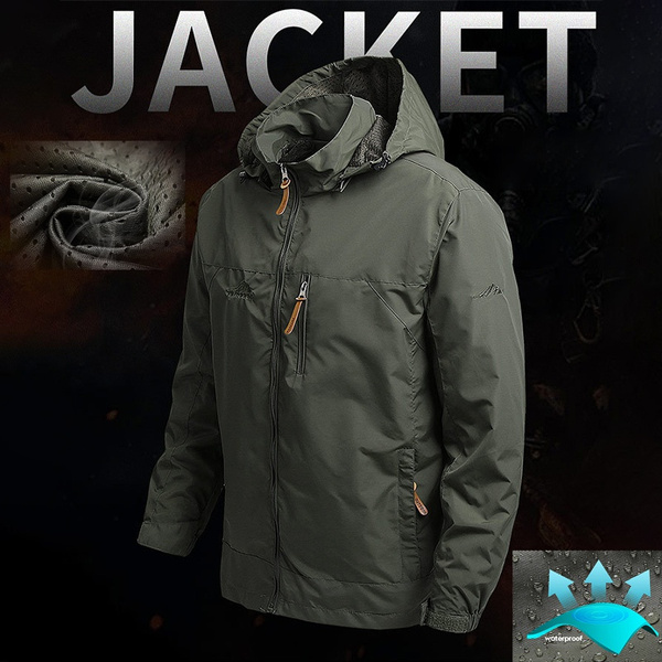 Military Tactical Jacket Men Shark Skin Soft Shell Single Layer