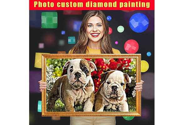 Custom Diamond Painting Kits for Adults with Your Photos,full Drill Round, Customized Diamond Painting Private Gifts, Custom Personalized Picture for