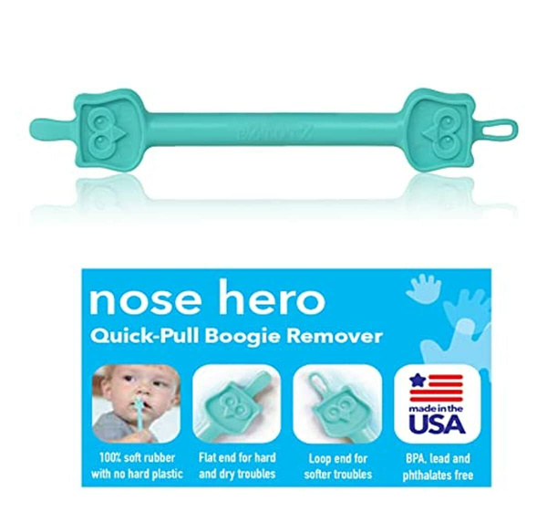 Eztotz Nose Hero - Baby Nose and Ear Cleaner Tool - Made in USA 100% Soft  Flexible Rubber Infant Booger Picker - Essential Baby Care Products - Nasal  Boogie Sucker Tool - Safe, BPA Free